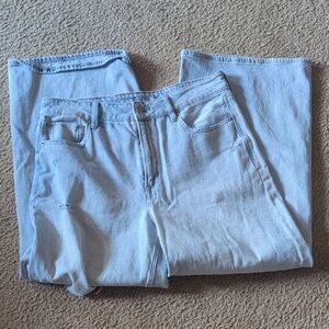 American Eagle Outfitters Super High Rise Baggy Wide Leg Ankle Size 8